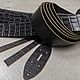 6006/131-1 WEGETALE CROCO NERO, т.3,5+ мм. Кожа. Александр (KANT36). Ярмарка Мастеров.  Фото №4