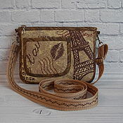 Сумки и аксессуары handmade. Livemaster - original item Small handbag, for phone, for walking, eco, Paris. Handmade.