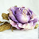 Сиреневая роза, Брошь-булавка, Обнинск,  Фото №1