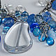 Large Czech glass choker Sea theme boho style Choker. Necklace. sevenline. Online shopping on My Livemaster.  Фото №2