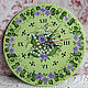 Clock with painting, ' Spring', Watch, ,  Фото №1