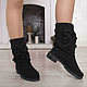 Demi-season boots "Alina". High Boots. KnittedBoots. My Livemaster. Фото №5