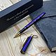 Delta Blue engraved pen. Name souvenirs. ArtGrav gifts engraved. Online shopping on My Livemaster.  Фото №2