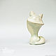 Order Figurine of an adorable white CAT. Revkova Tatiana (figurki-sculpt). Livemaster. . Figurines Фото №3