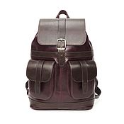 Сумки и аксессуары handmade. Livemaster - original item Backpacks: Women`s leather backpack brown Burgundy Ornella. Handmade.