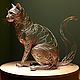  Скульптура из проволоки Кот, Кошка, Кошечка. Скульптуры. ООО 'Мастерская СОКОЛ' (master-sokol). Интернет-магазин Ярмарка Мастеров.  Фото №2