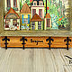 Wall-mounted housekeepers:3d painting ' French courtyard'. Housekeeper. Dog@Cat. My Livemaster. Фото №4