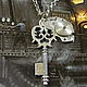 Steampunk 'Gear' pendant(watch movement chain, pendant). Pendants. Neformal-World (Alexander Rusanov). Ярмарка Мастеров.  Фото №4