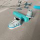 Order Sneakers for Monster blue 26x13mm. Olga Safonova. Livemaster. . Clothes for dolls Фото №3