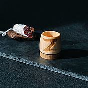 Посуда handmade. Livemaster - original item Wooden shot glass (stack) made of Siberian cedar wood. R44. Handmade.
