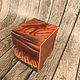 Заказать Коробочка для карт (Декбокс) из кожи с тиснением "Wildfire". Mammothleathercraft. Ярмарка Мастеров. . Карточные игры Фото №3