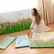 Order Oil painting with a summer meadow. Painting with meadow grasses in oil. Zabaikalie. Livemaster. . Pictures Фото №3