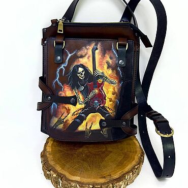 Сумки ручной работы. Ярмарка Мастеров - ручная работа Кожаная сумка «Heavy Metal». Handmade.