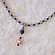Garnet necklace with 'Ariel' pendant Gift to a girl, Necklace, Novosibirsk,  Фото №1