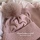Заказать Комплект шапка+снуд кашемир 100% Италия Cariaggi Piuma. Annacashmeresilk. Ярмарка Мастеров. . Шапки Фото №3