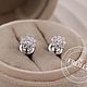 Заказать Золотые серьги пусеты с бриллиантами. FROLOF JEWELRY. Ярмарка Мастеров. . Серьги-пусеты Фото №3