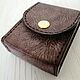 Alaska leather cigarette case (with golden button). Business card holders. Elena Borkova (divelen). My Livemaster. Фото №4