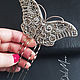 Butterfly shaped hair comb 'Butterfly'. Comb. Del-moro. Online shopping on My Livemaster.  Фото №2