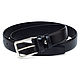 Black men's belt For suit Italian leather, Straps, Riga,  Фото №1