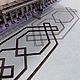 Шторы с вышитым графичным бордюром. Шторы. Nitka-vl, дизайнерская вышивка. Ярмарка Мастеров.  Фото №4