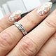 Кольцо на фалангу пальца с бриллиантами Duo+, Фаланговое кольцо, Москва,  Фото №1