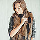 Fox fur scarf in brown. Scarves. Forestfox. Family Fur Atelier. Online shopping on My Livemaster.  Фото №2