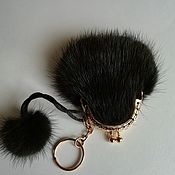 Сумки и аксессуары handmade. Livemaster - original item Purse-keychain made of fur.. Handmade.