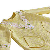 Одежда детская handmade. Livemaster - original item Children`s dress made of yellow jacquard, height 98. Handmade.
