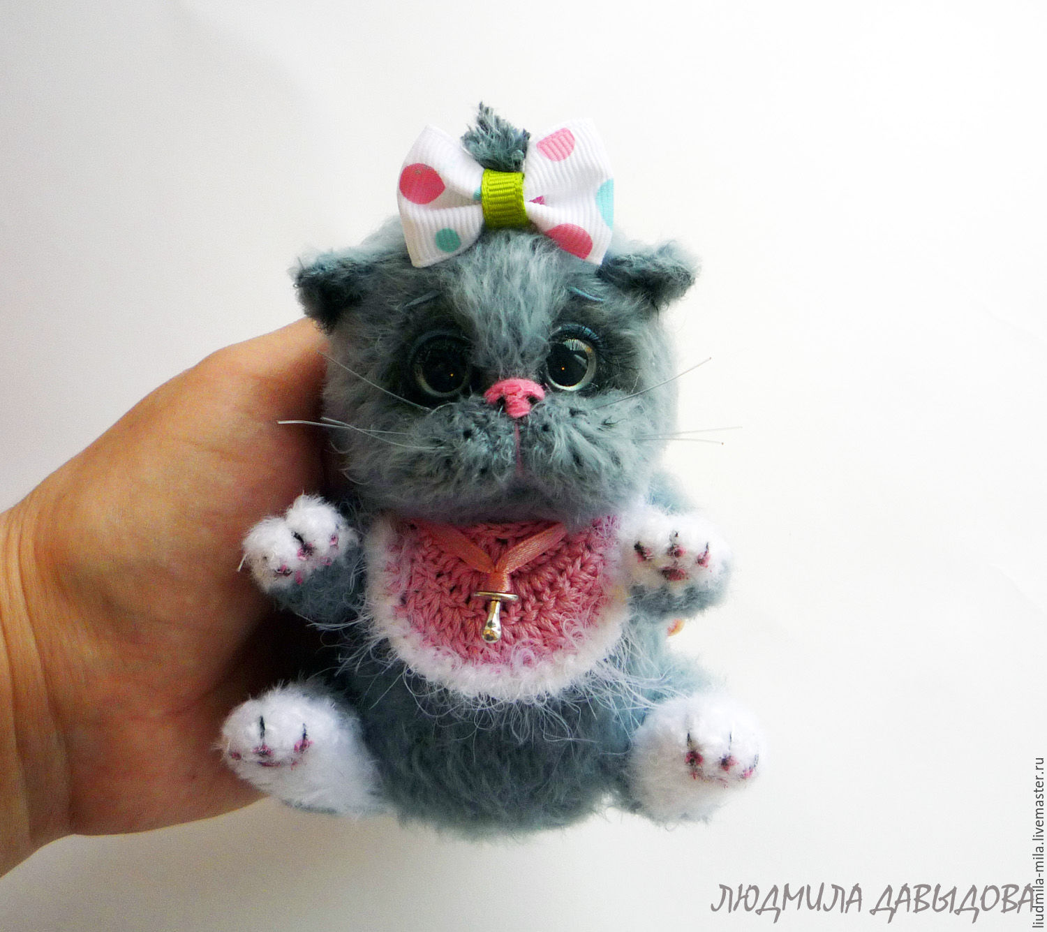 Вязаная Игрушка Кот Купить