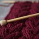 Snood red scarf yoke knitted merino wool. Snudy1. SolarisArtis. My Livemaster. Фото №4