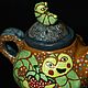 Чайник «Наглый Фрукт». Чайники. Ethno-Psychedelic Ceramics. Ярмарка Мастеров.  Фото №6