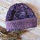 Felted double-sided hat Purple night. Caps. ONLY WOOL boutique. Online shopping on My Livemaster.  Фото №2