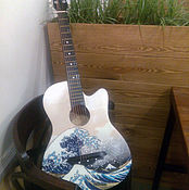 Укулеле"Цветущий миндаль"-гавайская гитара (сопрано) ручная роспись