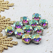 Материалы для творчества handmade. Livemaster - original item Rhinestones 10 mm Crystal with rainbow coating. Handmade.