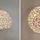 Ceramic lamp 'Large carved bowl'. Ceiling and pendant lights. Light Ceramics RUS (svetkeramika). My Livemaster. Фото №4