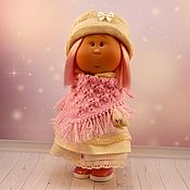 Куклы и игрушки handmade. Livemaster - original item Gift: Fur coat, hat, dress, kerchief, gaiters for Mia doll. Handmade.