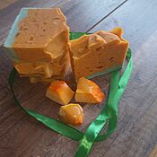 Косметика ручной работы handmade. Livemaster - original item Natural soap from scratch Honey Pumpkin. Handmade.