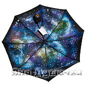 Аксессуары handmade. Livemaster - original item Women`s folding umbrella automatic black umbrella-cane Space. Handmade.