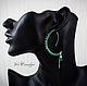 Long earrings with quartz and chrysoprase 'Green' 925 silver. Earrings. Author studio Kamelya - Polina. My Livemaster. Фото №6