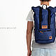 Рюкзак «Mavens Rolltop» для ручной клади wizzair ryanair (40х20х25) Си. Дорожная сумка. Mavens Bags. Ярмарка Мастеров.  Фото №5