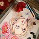 Заказать Пионовая девочка. Акварельный рисунок. Olga Shevcova. Ярмарка Мастеров. . Картины Фото №3
