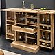 Винный шкаф из массива акации. Шкафы. Loft Market. Интернет-магазин Ярмарка Мастеров.  Фото №2