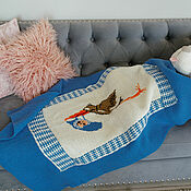 Работы для детей, handmade. Livemaster - original item Baby blanket for a newborn 