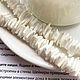 9-10 мм. Ракушка бусины, белый, 20 см. Бусины. Accessoria Фурнитура для бижутерии. Интернет-магазин Ярмарка Мастеров.  Фото №2