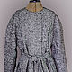 Cocoon coat with belt 'Herringbone'. Coats. Lana Kmekich (lanakmekich). Online shopping on My Livemaster.  Фото №2