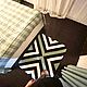 Ковёр трикотажный. Ковёр вязаный. Геометрия, Ковры, Бор,  Фото №1