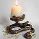 Forged candle holder ' Curl'. Candlesticks. Forged Art. Online shopping on My Livemaster.  Фото №2