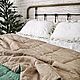 Заказать Льняной плед покрывало одеяло. iva olinen home. Ярмарка Мастеров. . Пледы Фото №3