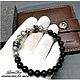 Браслет оберег из серой яшмы агата "Величество вар 2". Браслет из бусин. accessories for men. Ярмарка Мастеров.  Фото №6
