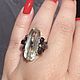 Ring with green Amethyst and Opals. Rings. serebro-i-kamni-1. My Livemaster. Фото №6